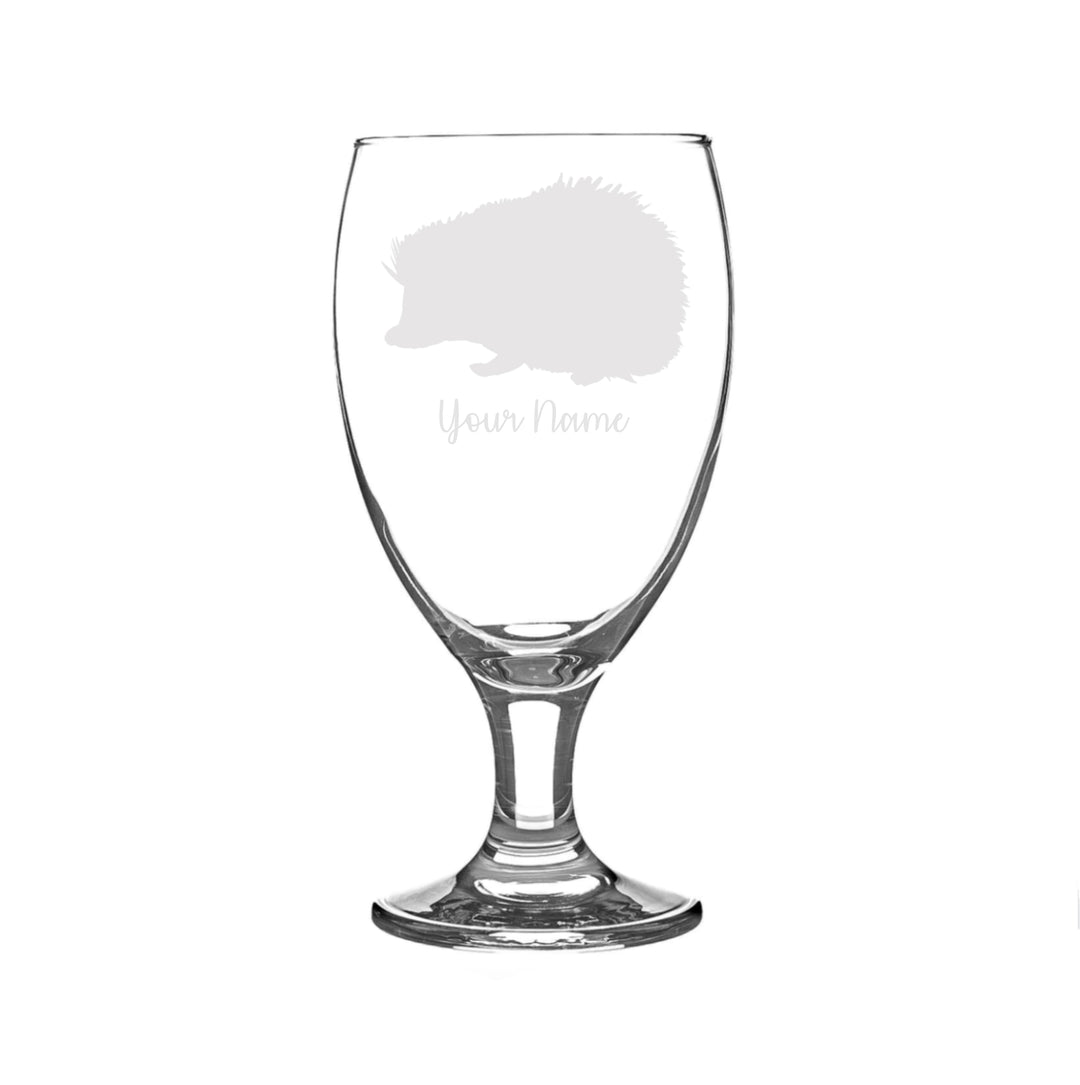 Personalised Hedgehog Craft Beer Snifter Glass