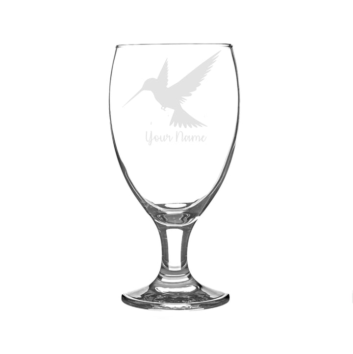 Personalised Hummingbird Craft Beer Snifter Glass