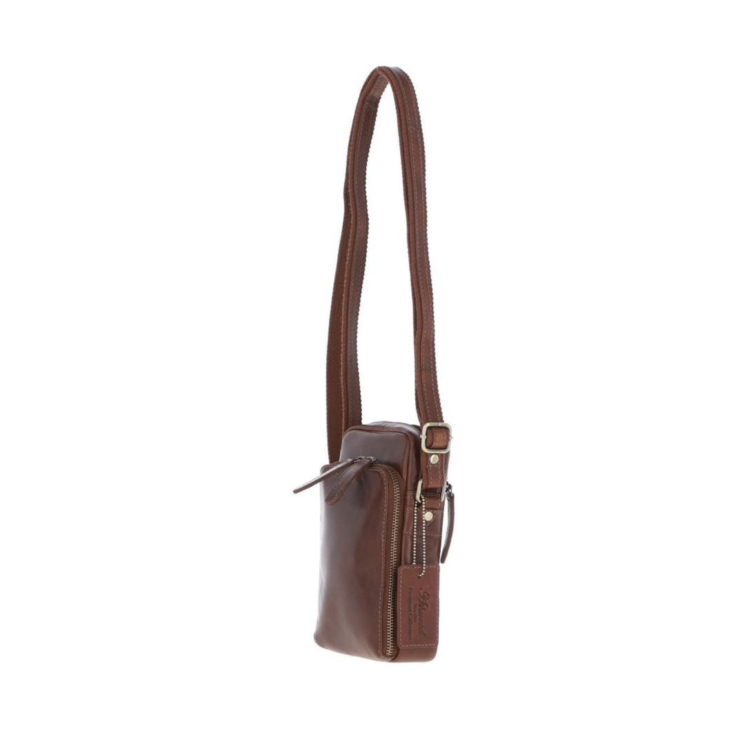 Personalised Bengal Cat Leather Compact Crossbody Bag