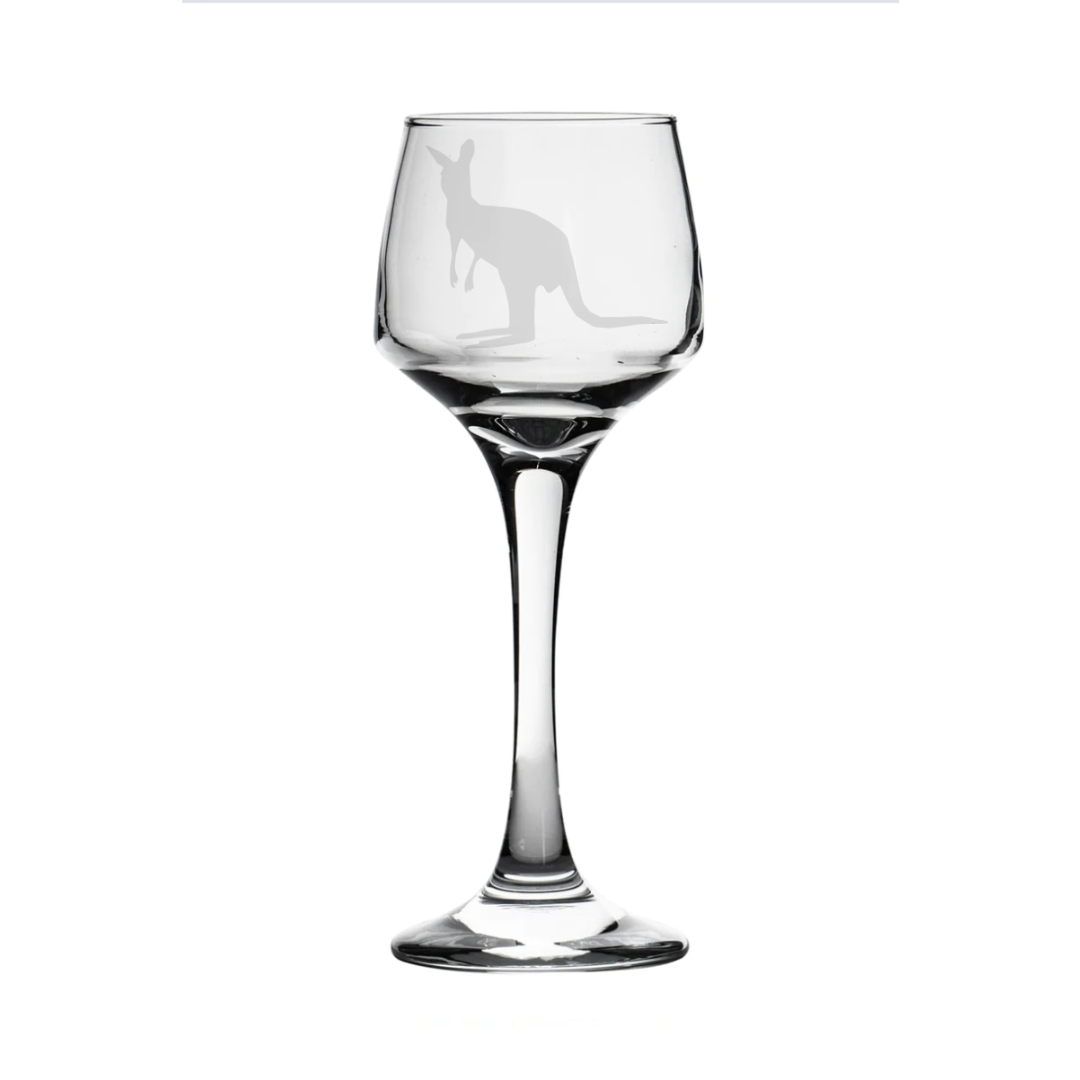 Kangaroo Sherry Glass