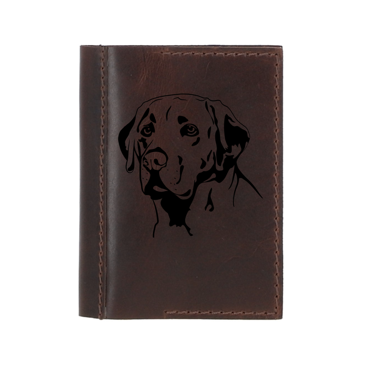 Personalised Labrador Leather Sleeve & Notebook