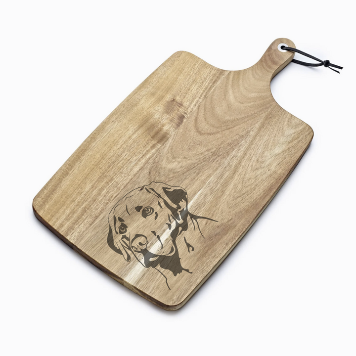 Personalised Labrador Engraved Acacia Serving Board