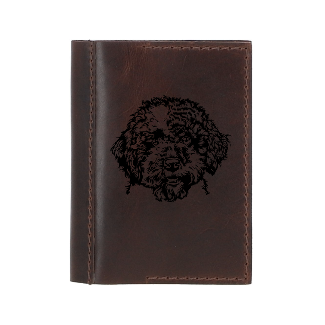 Personalised Lagotto Romagnolo Leather Sleeve & Notebook