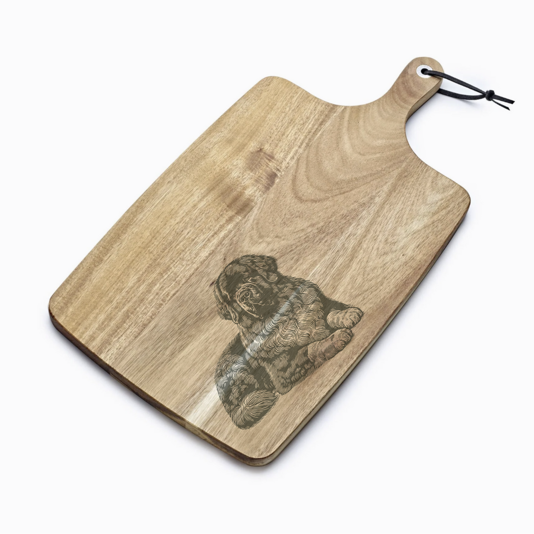 Personalised Newfoundland LD Engraved Acacia Serving Board