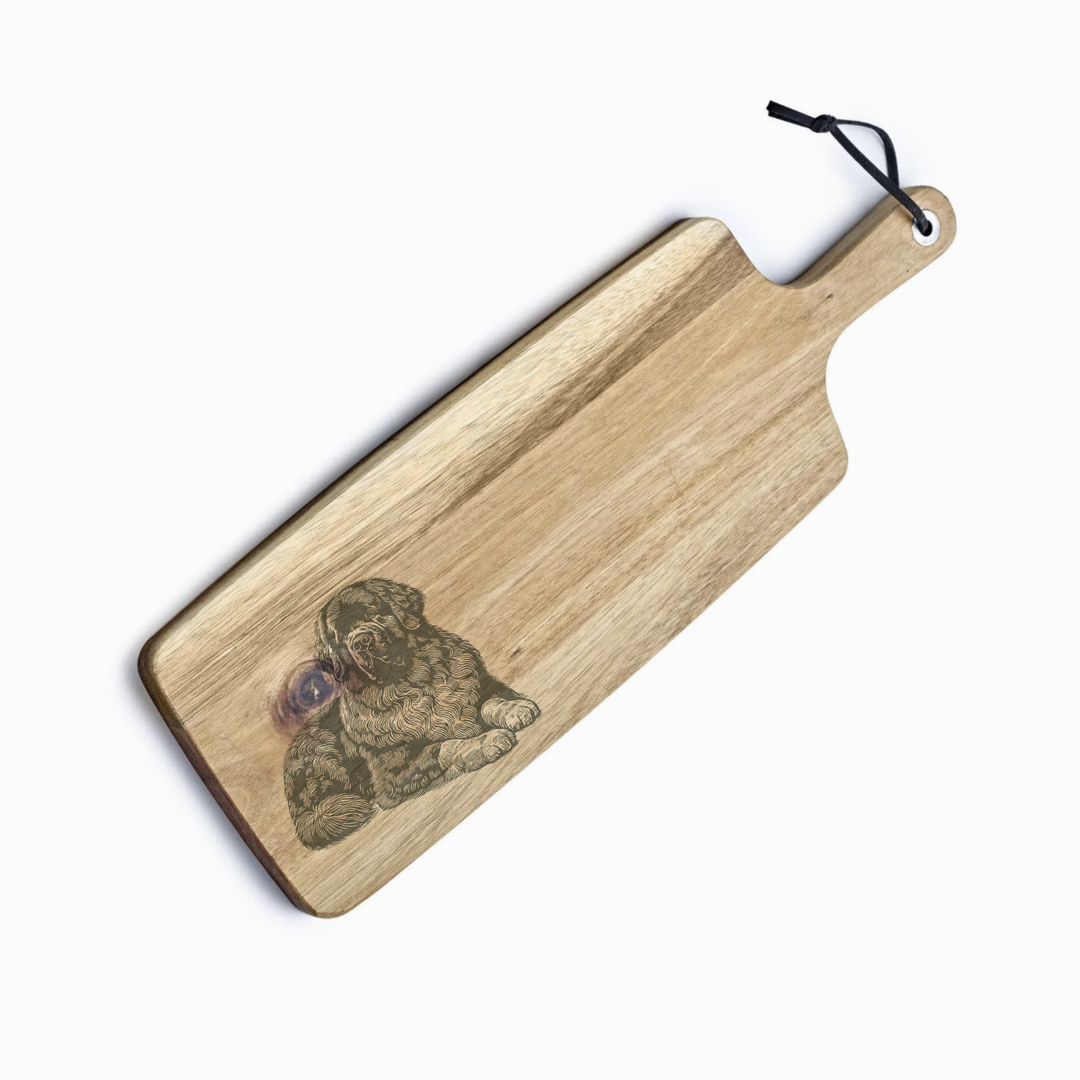 Personalised Newfoundland LD Engraved Acacia Serving Board