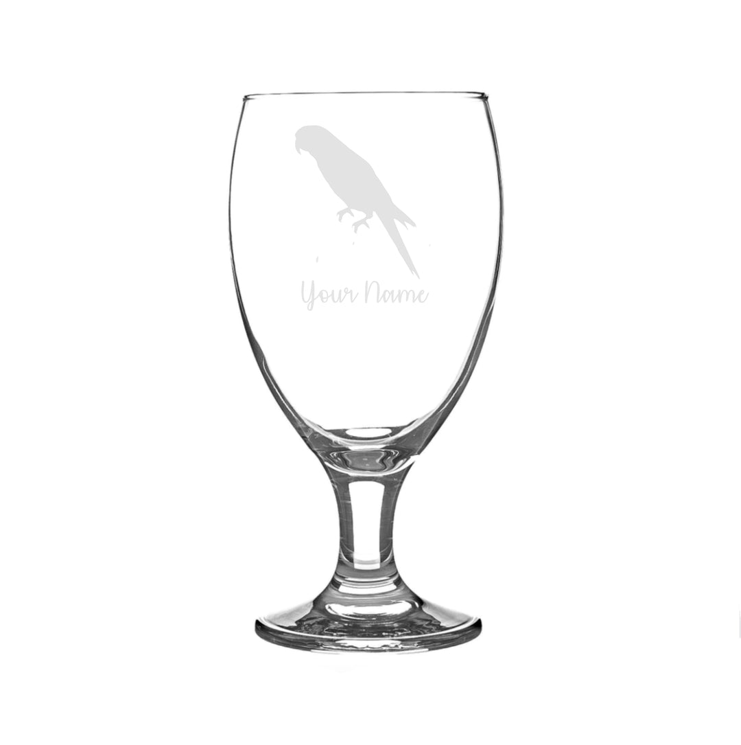 Personalised Parrot Craft Beer Snifter Glass