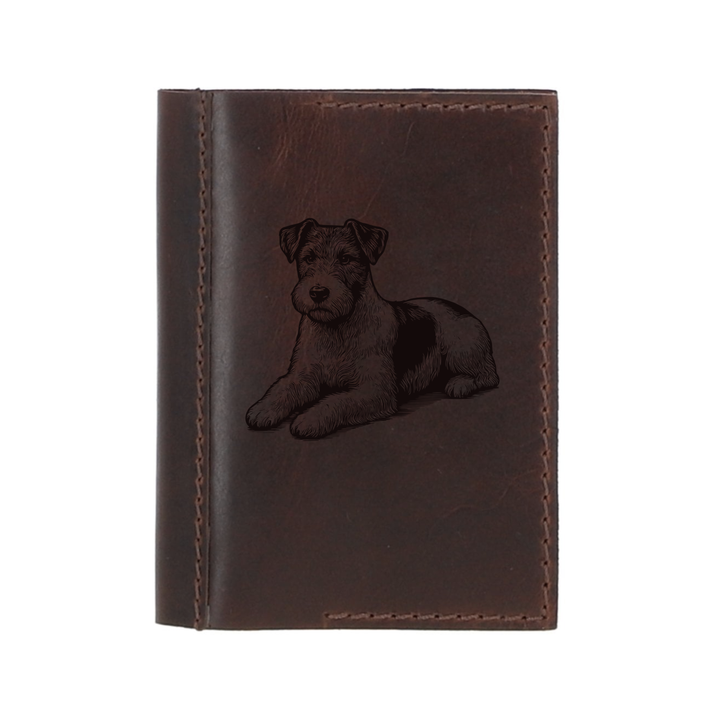 Personalised Parson Russell Terrier LD Leather Sleeve & Notebook