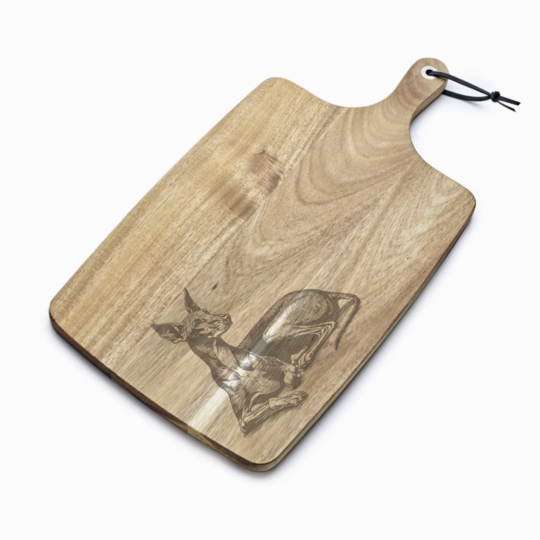 Personalised Pharaoh Hound LD Engraved Acacia Serving Board