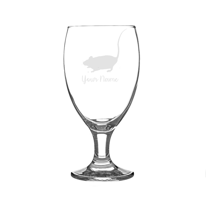 Personalised Rat Craft Beer Snifter Glass