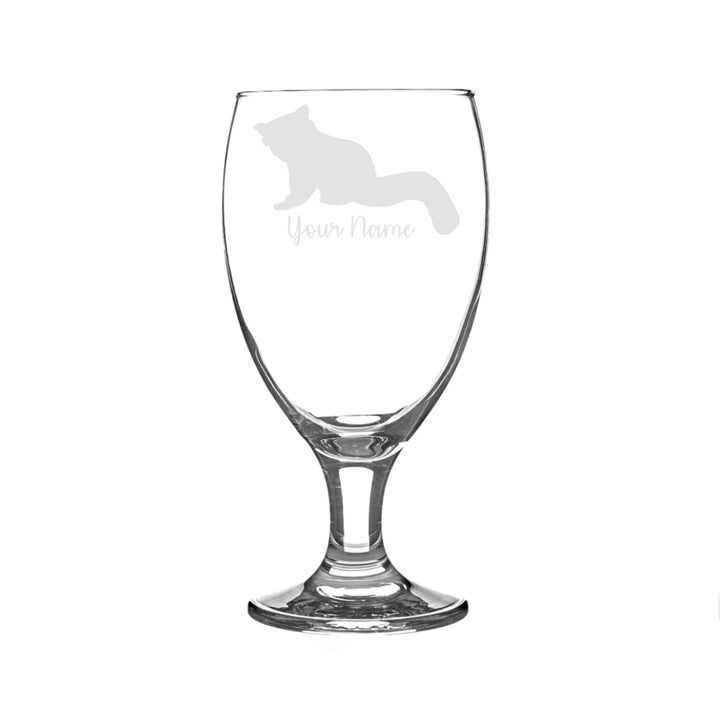 Personalised Red Panda Craft Beer Snifter Glass