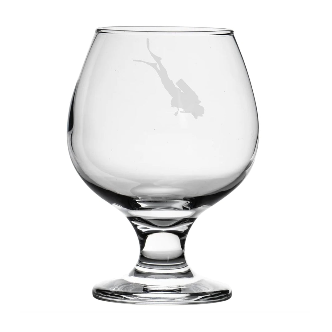 Personalised Scuba Diving Brandy Snifter Glass