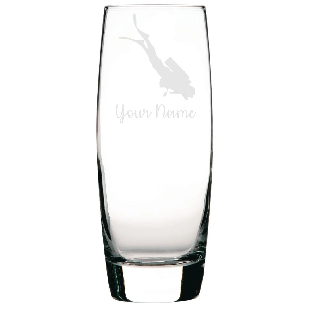 Personalised Scuba Diving Hi-Ball Glass