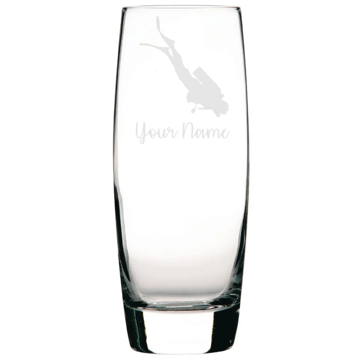 Personalised Scuba Diving Hi-Ball Glass