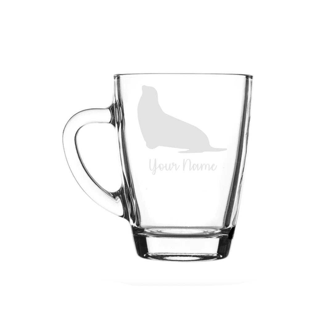 Personalised Seal Glass Mug