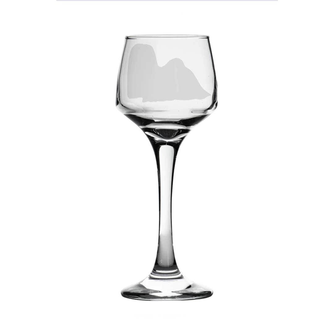 Personalised Show Maltese Dog Engraved Sherry Glass