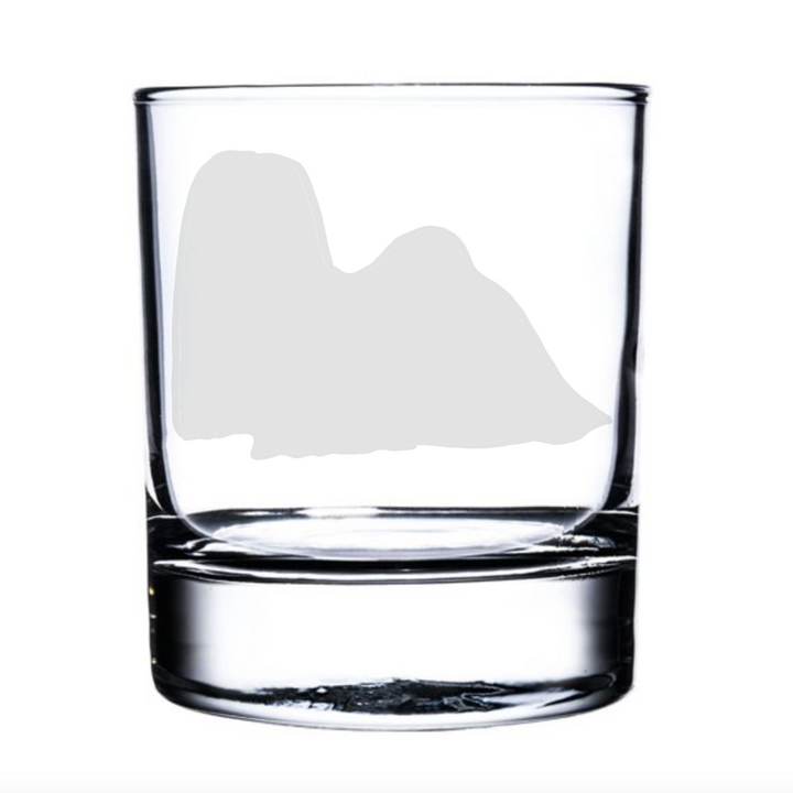 Personalised Show Maltese Dog Engraved Whisky Glass