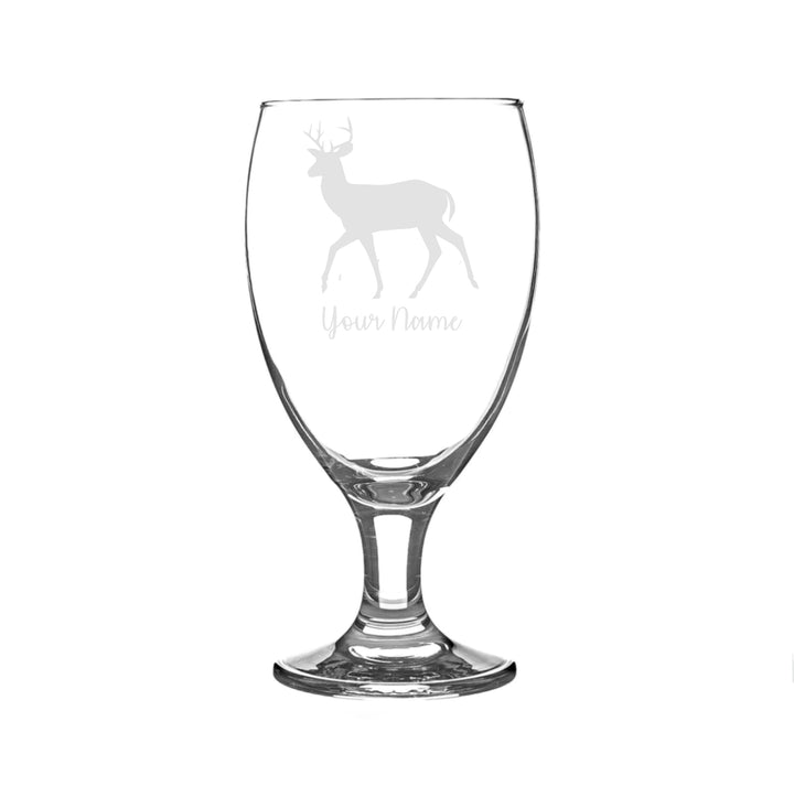 Personalised Stag Craft Beer Snifter Glass