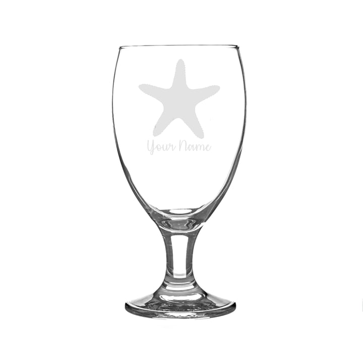Personalised Starfish Craft Beer Snifter Glass