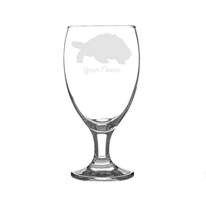 Personalised Tortoise Craft Beer Snifter Glass