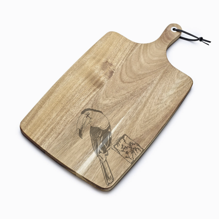Personalised Tucan Engraved Acacia Serving Board