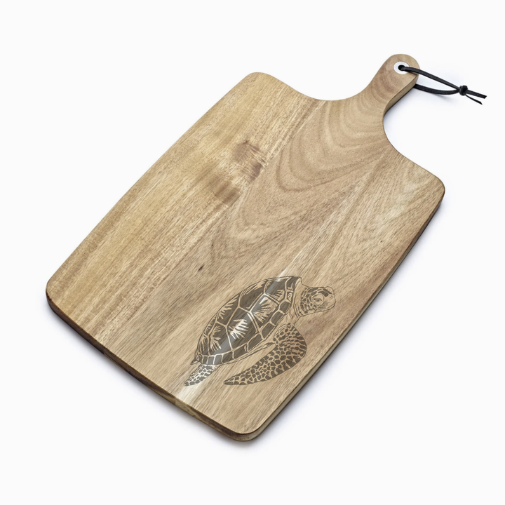 Personalised Turtle Engraved Acacia Serving Board