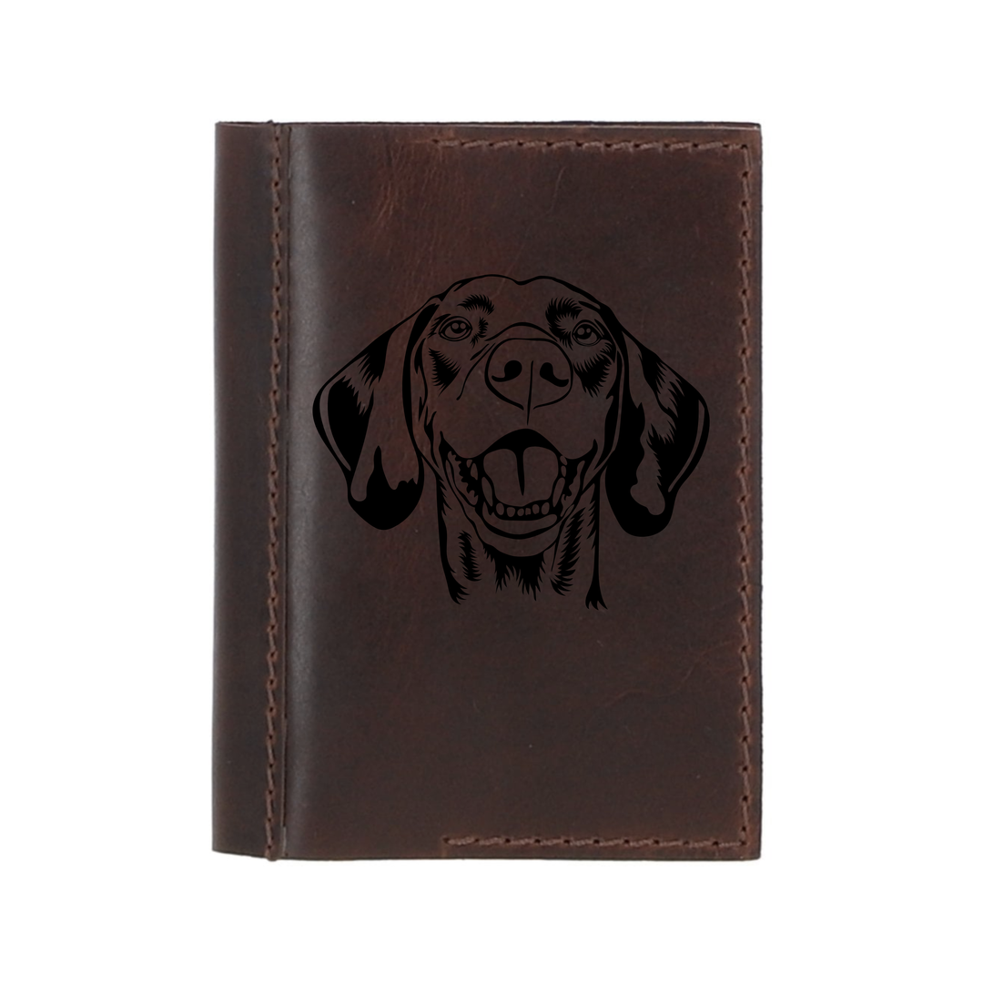 Personalised Vizsla Leather Sleeve & Notebook