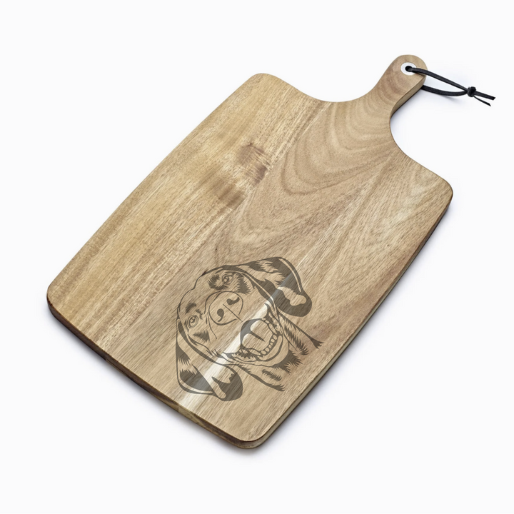 Personalised Vizsla Engraved Acacia Serving Board