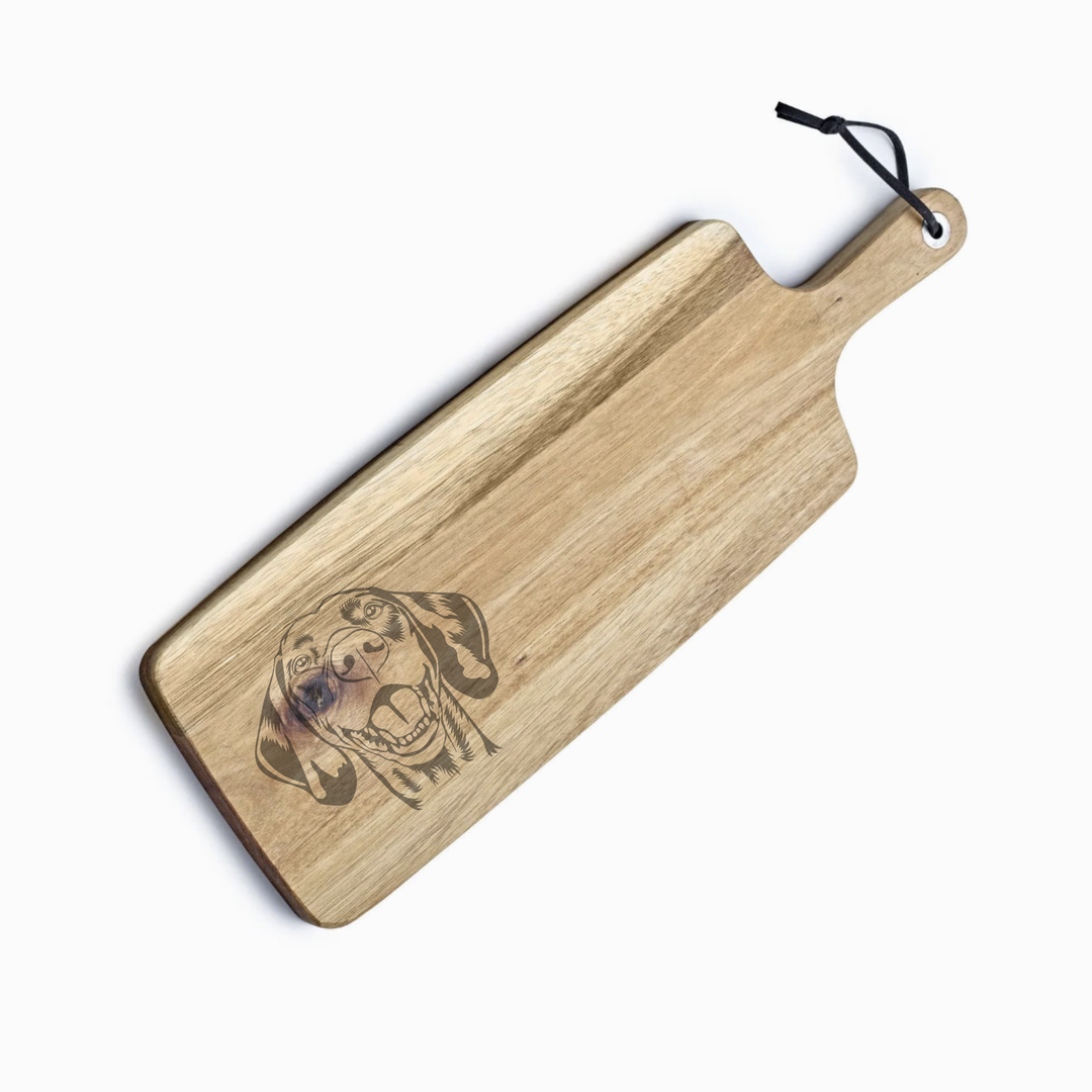 Personalised Vizsla Engraved Acacia Serving Board