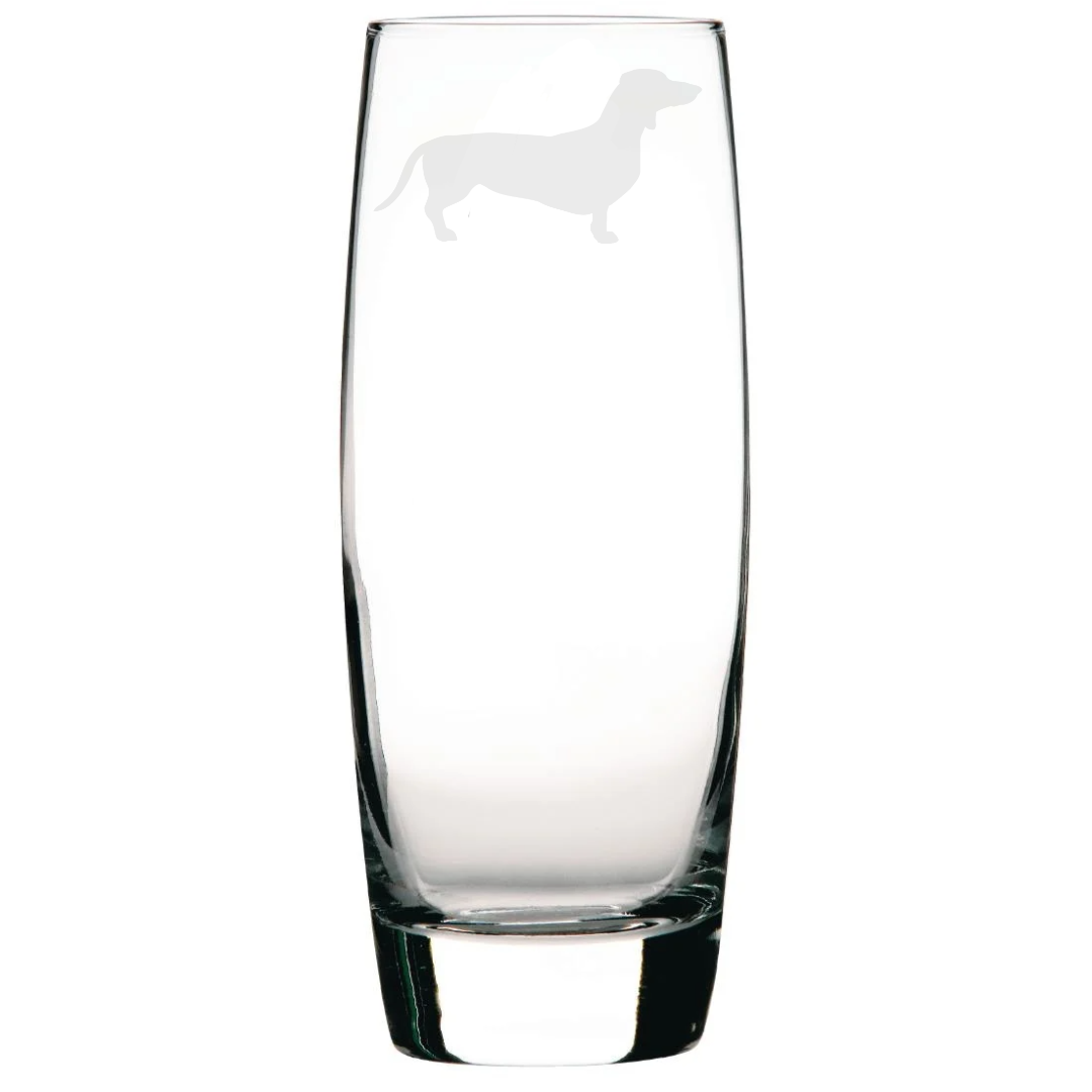 Personalised Dachshund 'Sausage Dog' Hi-Ball Glass