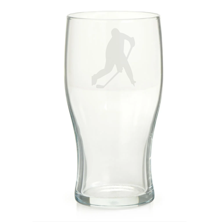 Personalised Ice Hockey Player Pint Glass