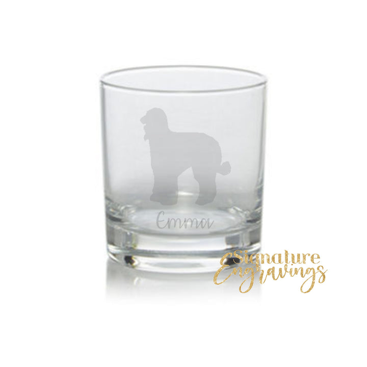 Personalised Afghan Hound Whisky Glass