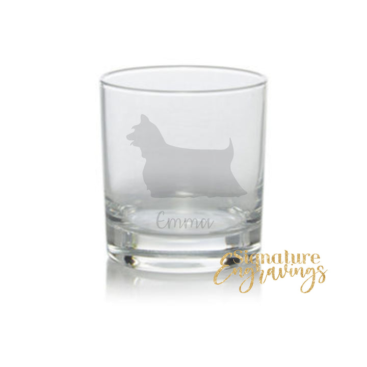 Personalised Australian Silk Whisky Glass