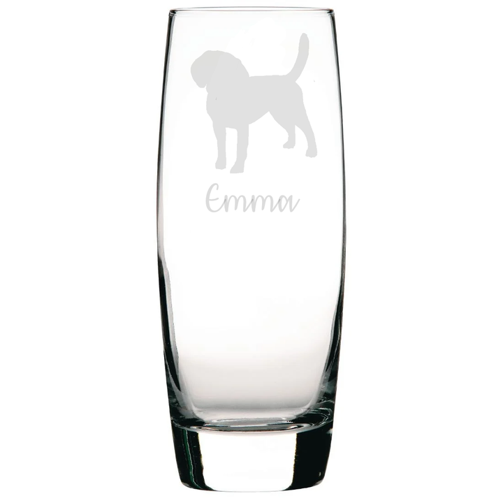 Personalised Beagle Hi-Ball Glass