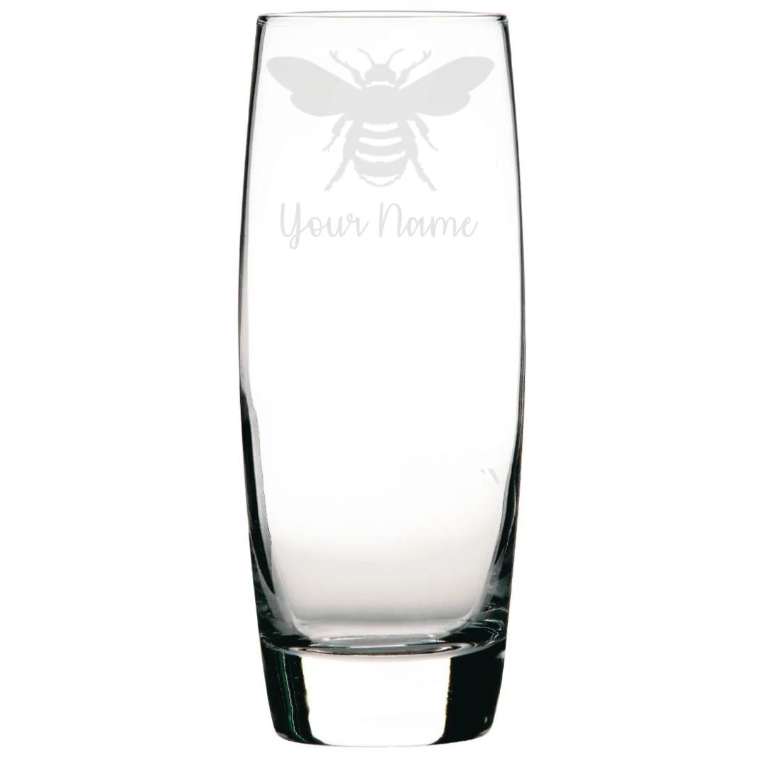 Personalised Bee Hi-Ball Glass
