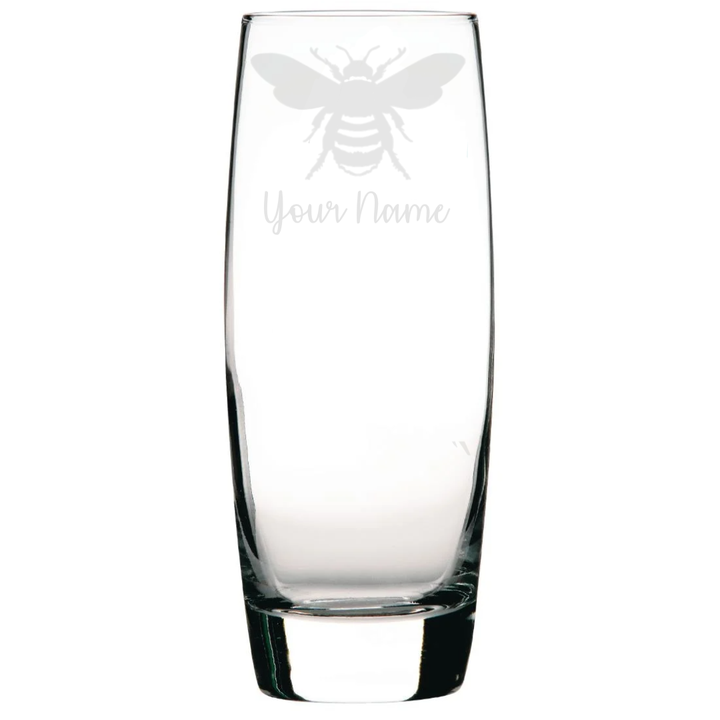 Personalised Bee Hi-Ball Glass