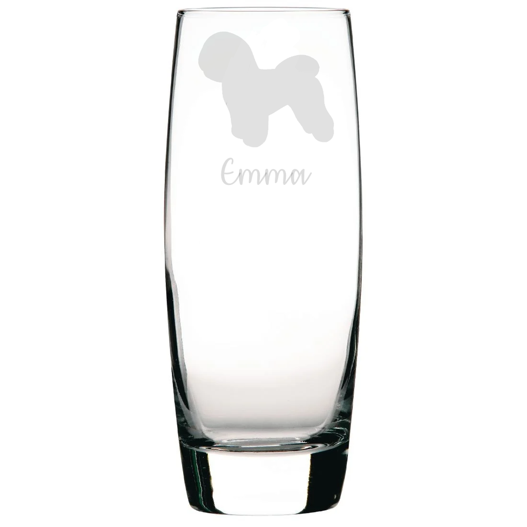 Personalised Bichon Frise Hi-Ball Glass