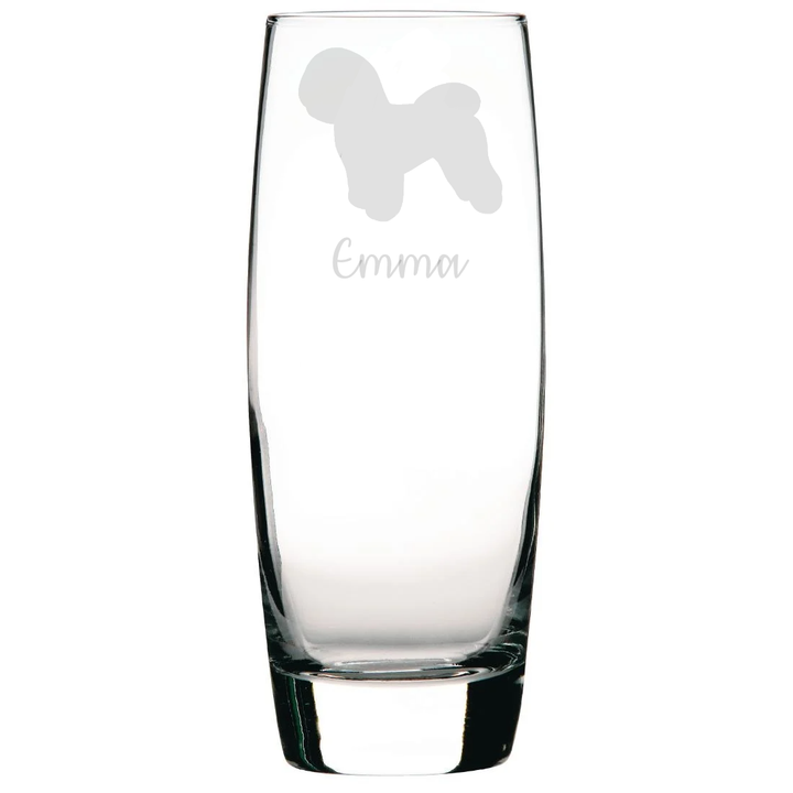Personalised Bichon Frise Hi-Ball Glass