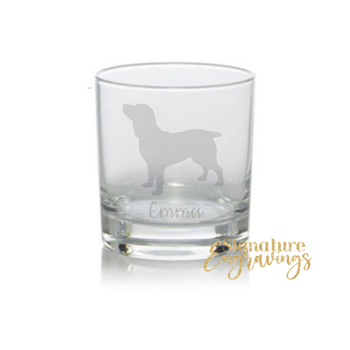 Personalised Boykin Spaniel Whisky Glass