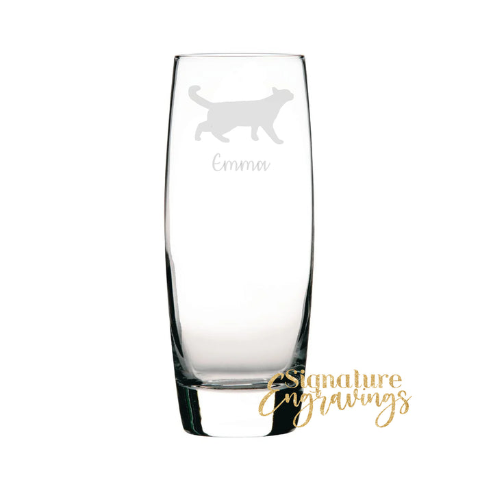 Personalised Cat Hi-Ball Glass