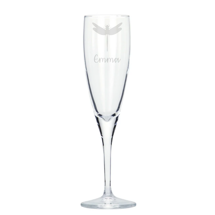 Personalised Firefly Champagne Glass