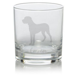 Personalised Great Dane Whisky Glass