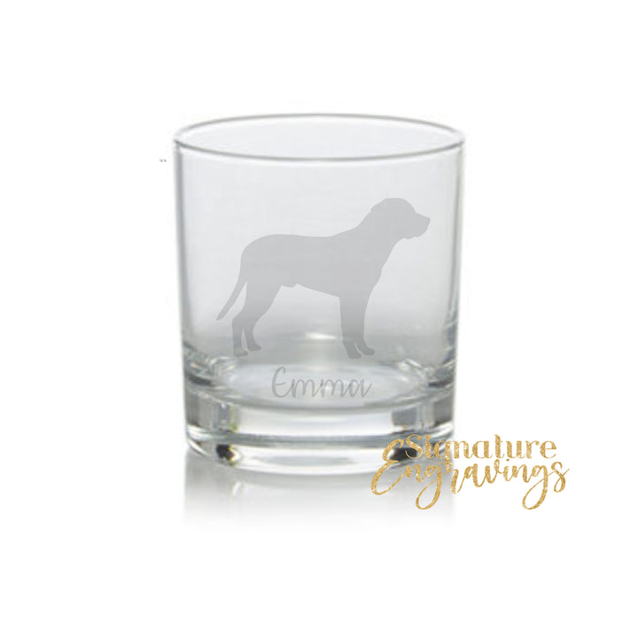 Personalised Greater Swiss Mountain Dog Whisky Glass