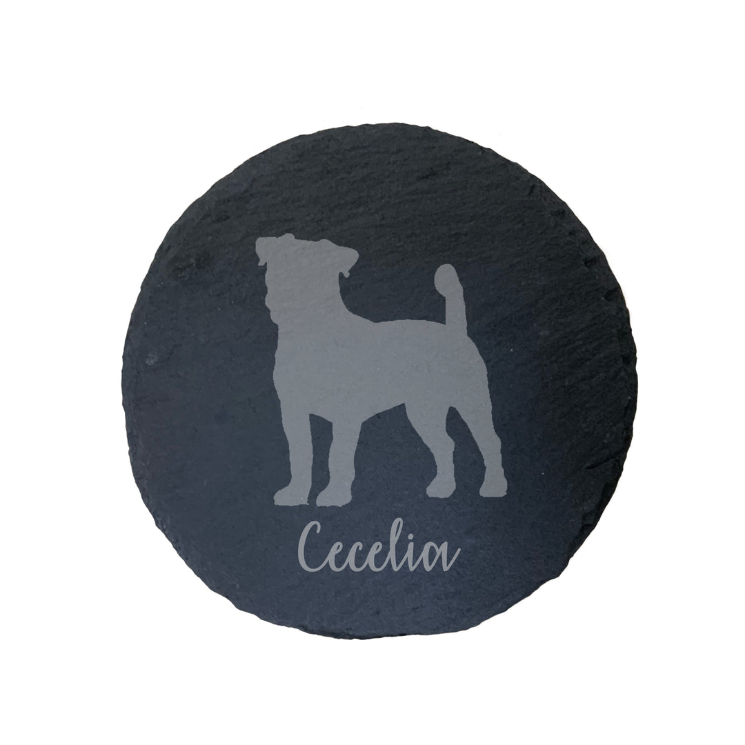 Personalised Jack Russell Slate Coaster