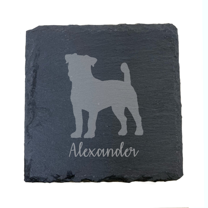 Personalised Jack Russell Slate Coaster