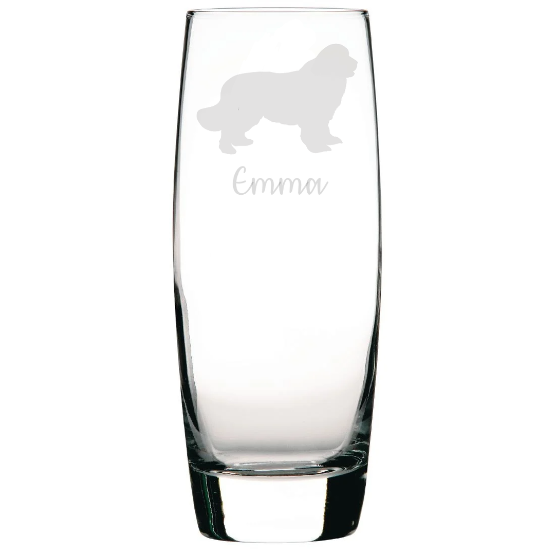 Personalised Newfoundland Hi-Ball Glass