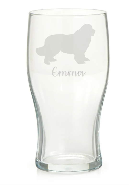 Personalised Newfoundland Pint Glass