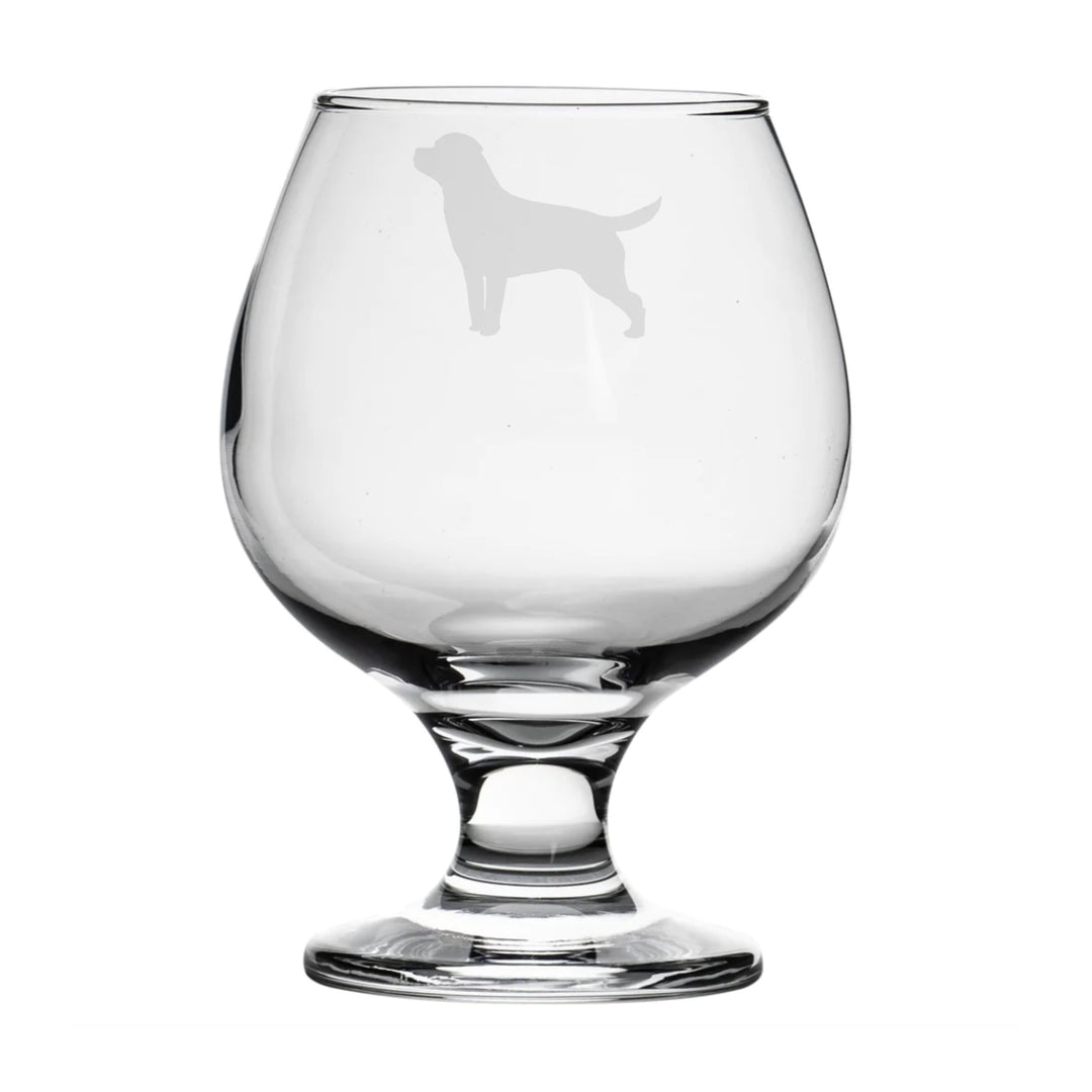 Personalised Rottweiler Brandy Snifter Glass