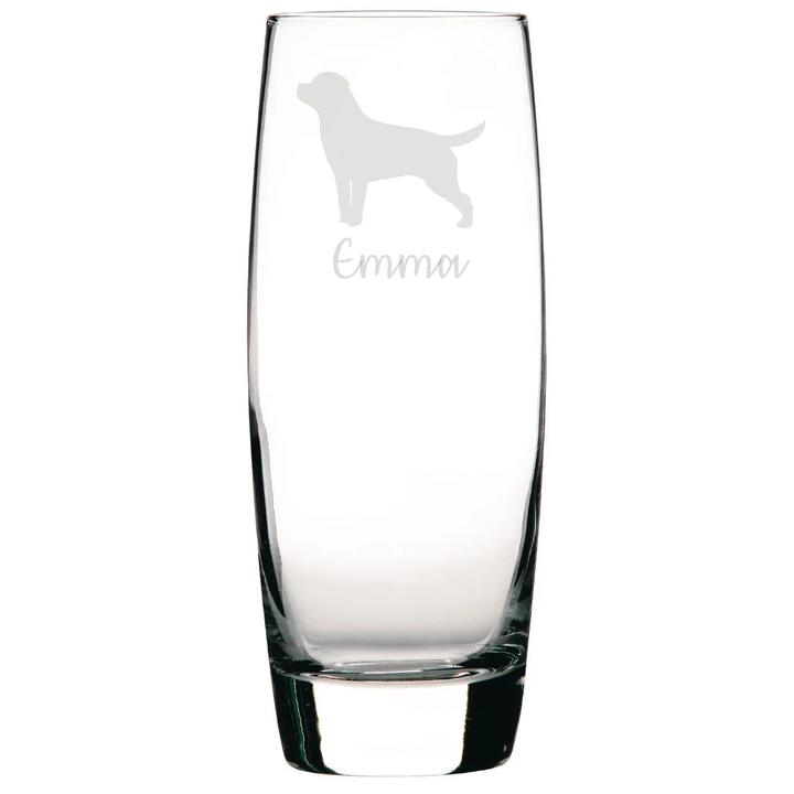 Personalised Rottweiler Hi-Ball Glass