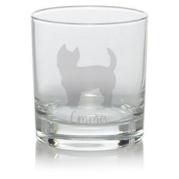 Personalised West Highland Terrier 'Westie' Whisky Glass