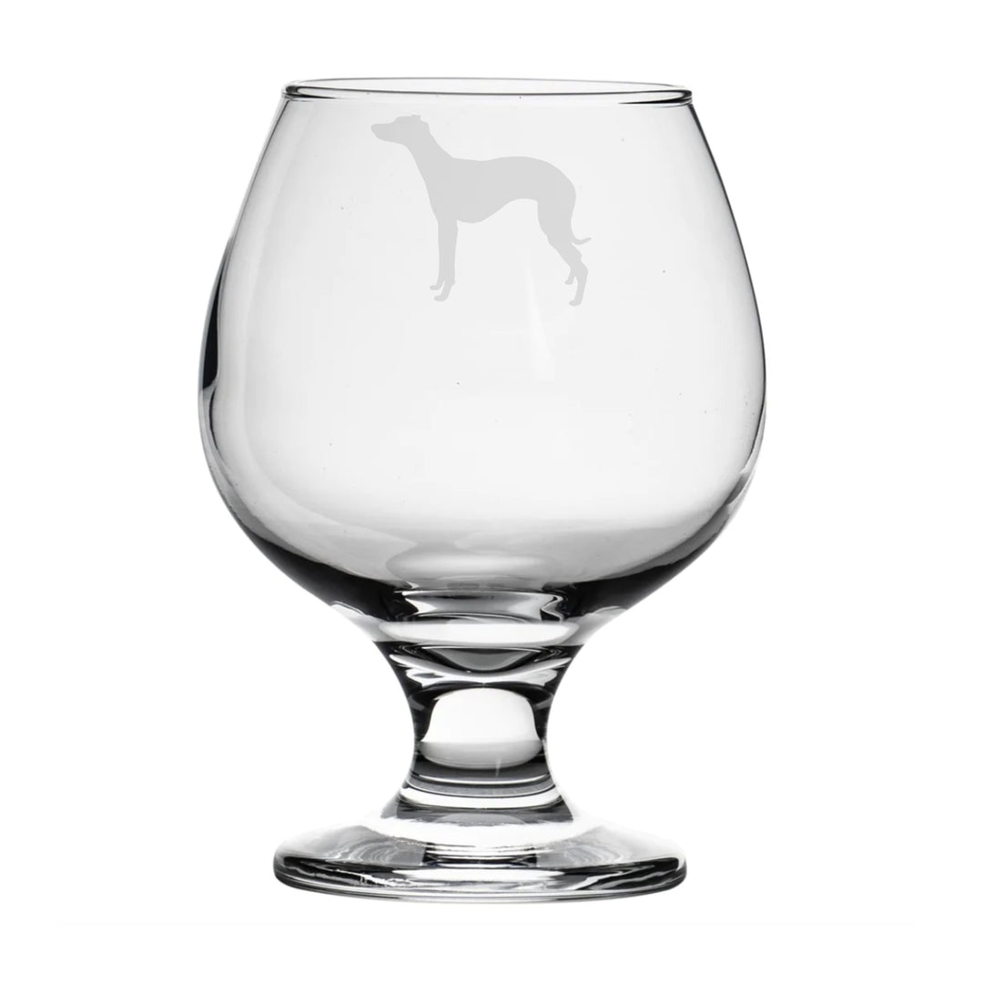 Personalised Whippet Brandy Snifter Glass